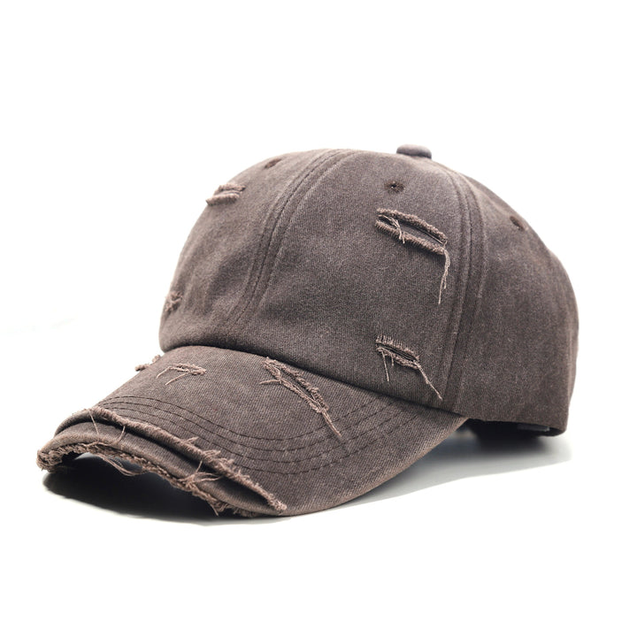 Women's washed baseball cap with destroyed look Stornfield