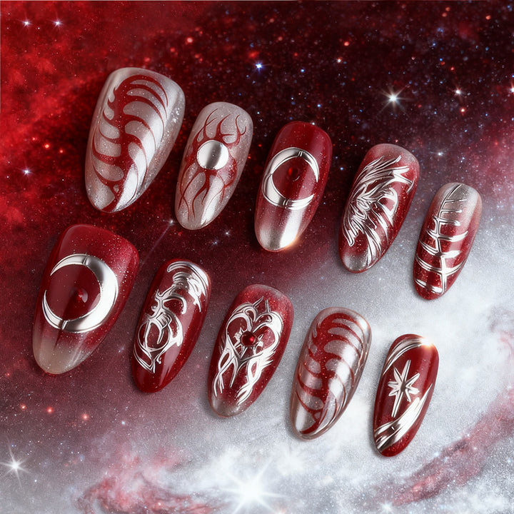 Artistic Full-Set Press-On Nails Stornfield