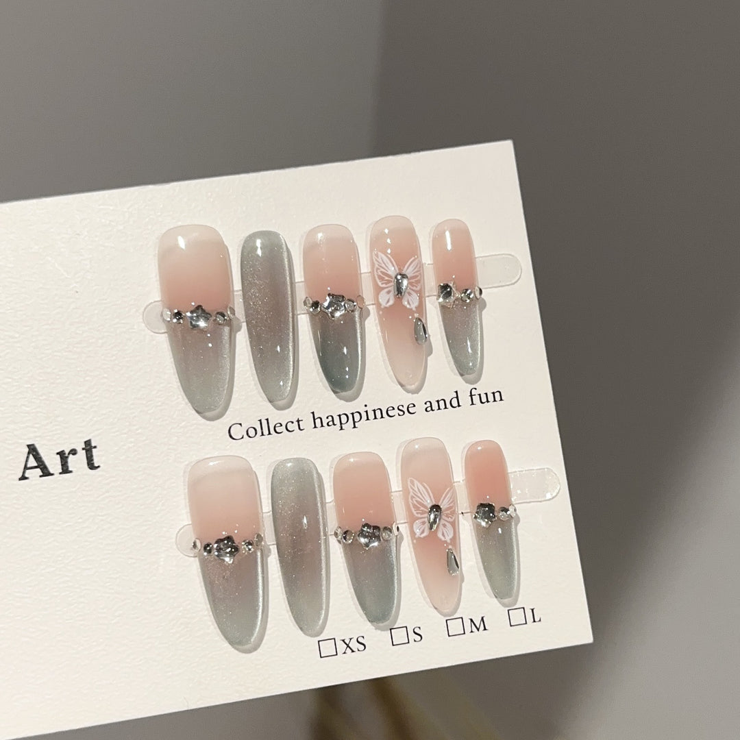 Premium Decorative Press-On Nail Art