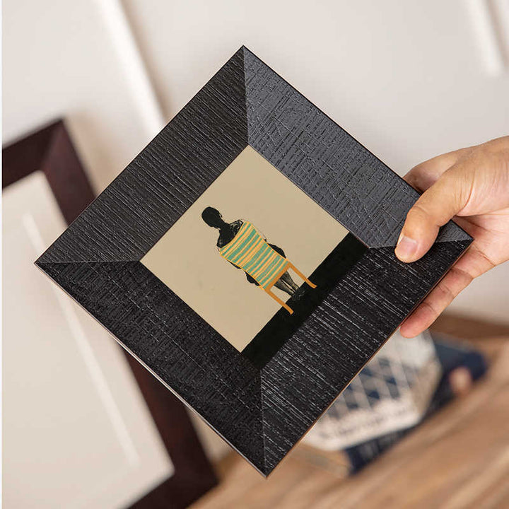 Artistic Coffee-Themed Picture Frame
