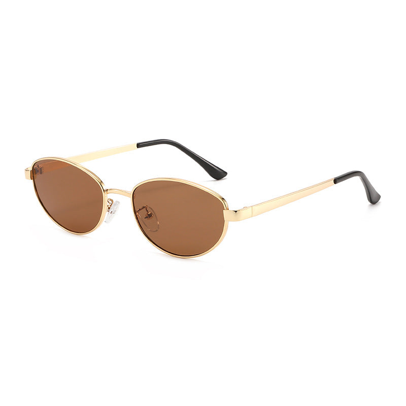 Women's fashionable sunglasses with narrow metal frame Stornfield