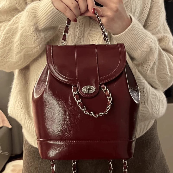 Chic Chain-accented Bucket Handbag Stornfield