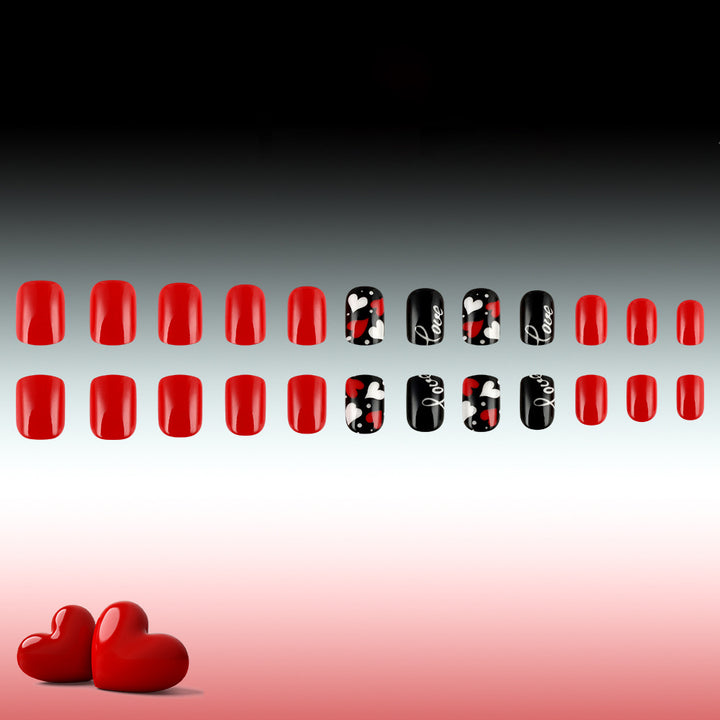 Love-Themed Press-On Nail Art Kit Stornfield