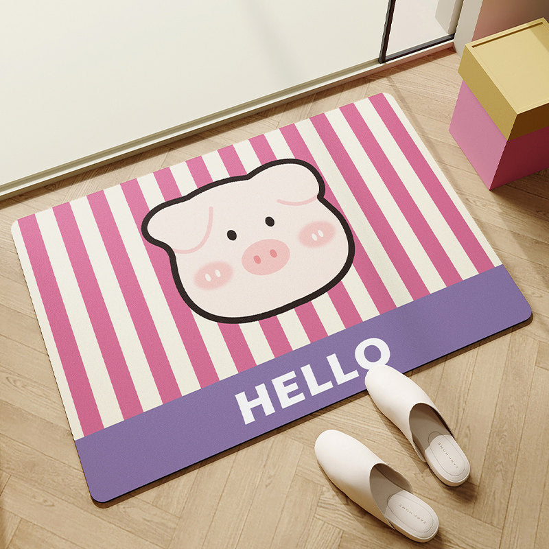 Cute Animal-Themed Indoor Floor Mat