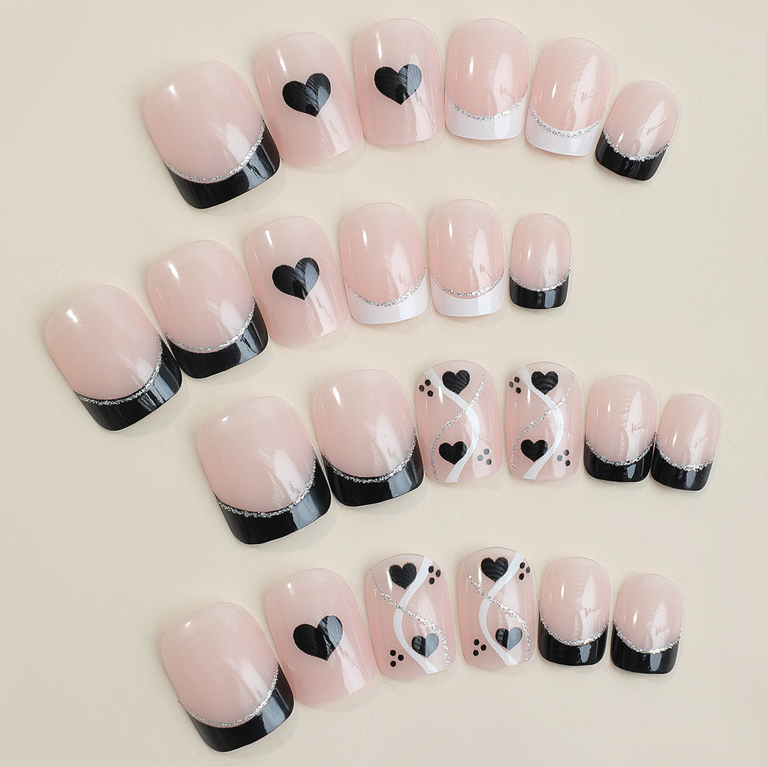 Creative Nail Art Set with Cute Heart Design Stornfield