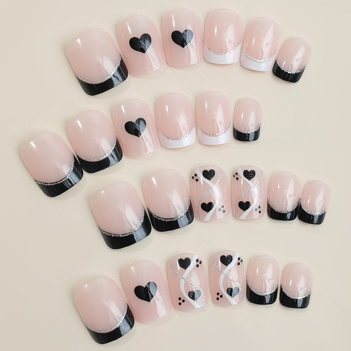 Creative Nail Art Set with Cute Heart Design Stornfield