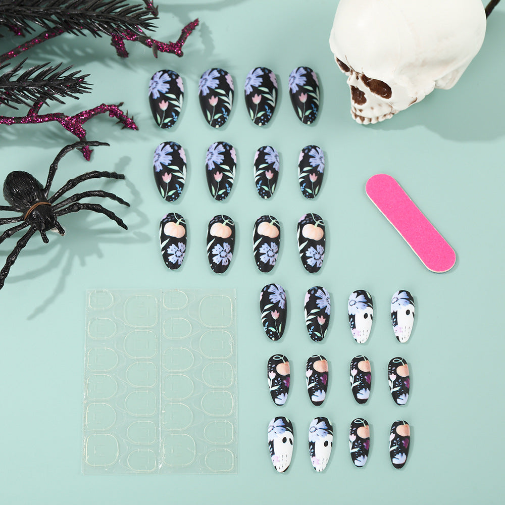 Artificial Nail Set with Creative Halloween Designs Stornfield