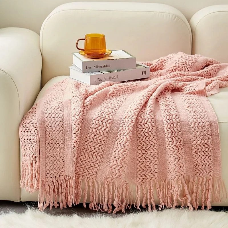Cozy Knit Throw Blanket
