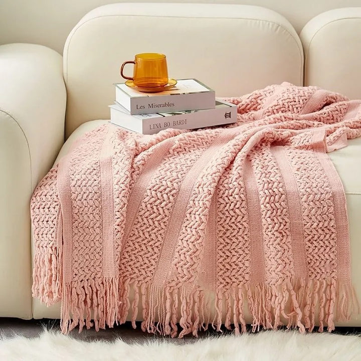Cozy Knit Throw Blanket
