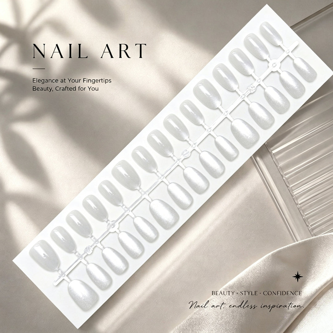 Glittery Press-On Nail Art Set