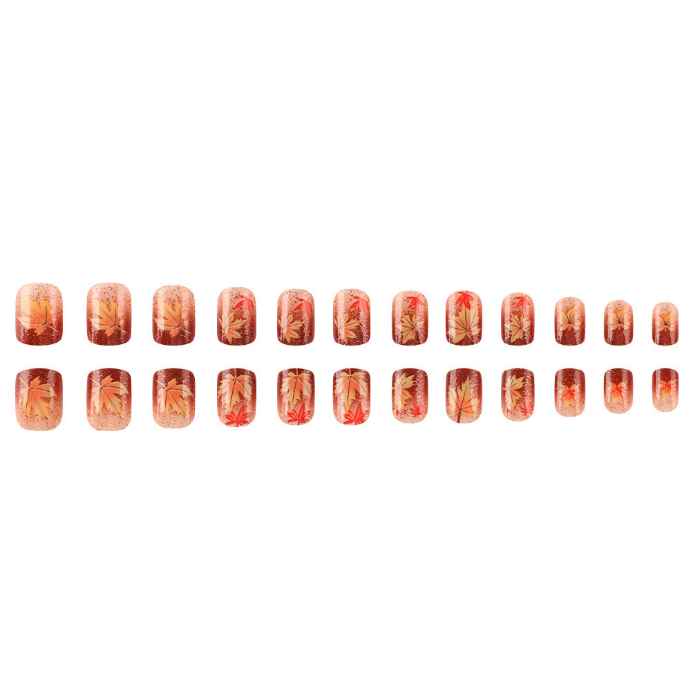 Autumn-Themed Gel Nail Art Stornfield