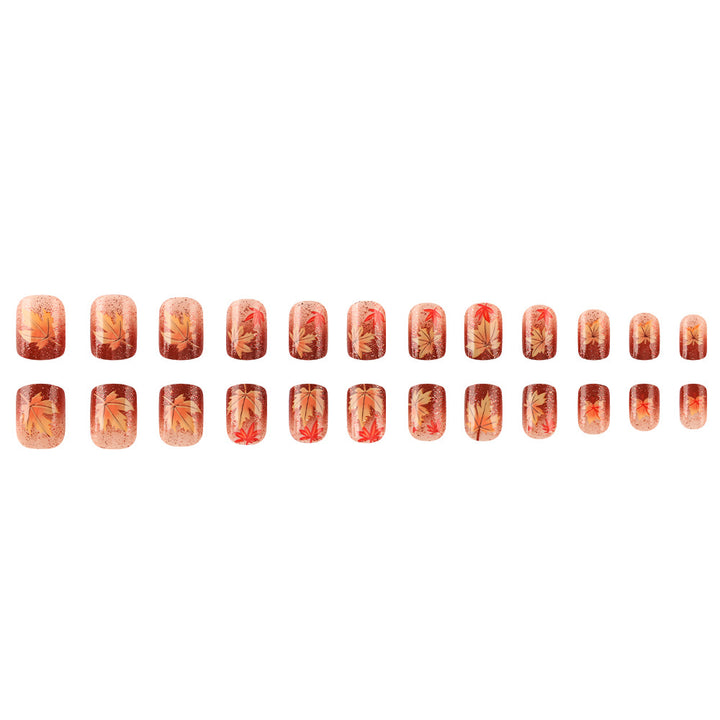 Autumn-Themed Gel Nail Art Stornfield