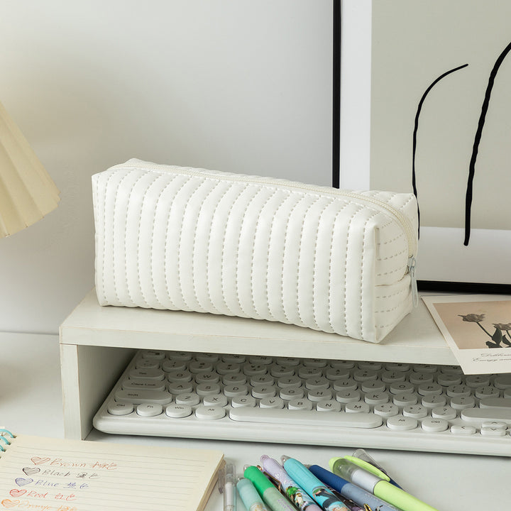 Textured Zippered Pencil Case Stornfield