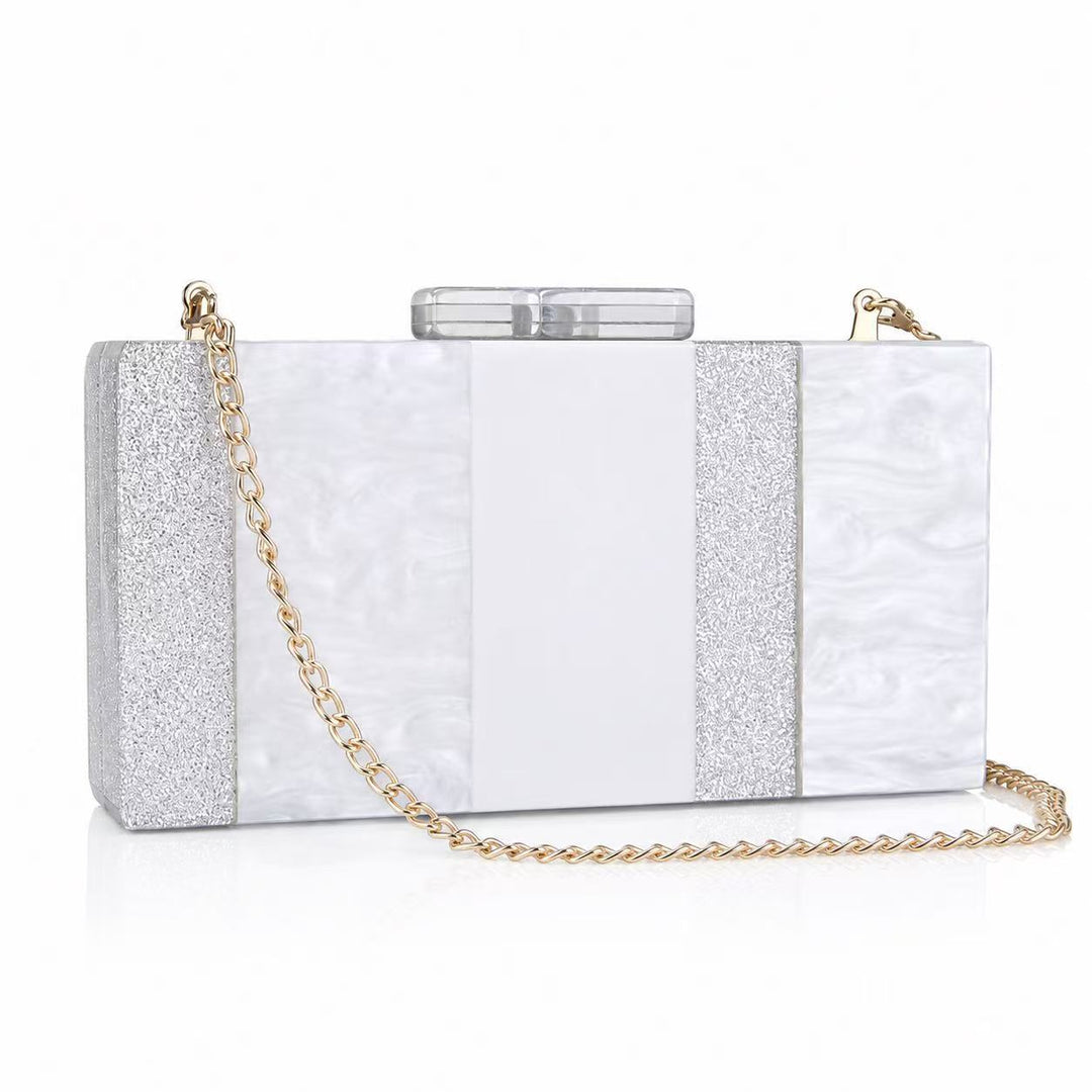 Textured Acrylic Evening Clutch