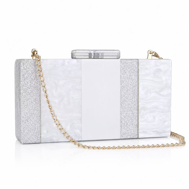 Textured Acrylic Evening Clutch