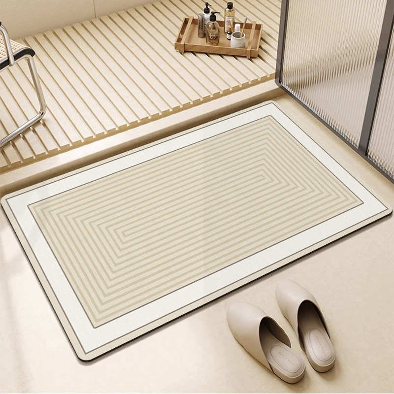 Abstract Patterned Non-Slip Bath Mat
