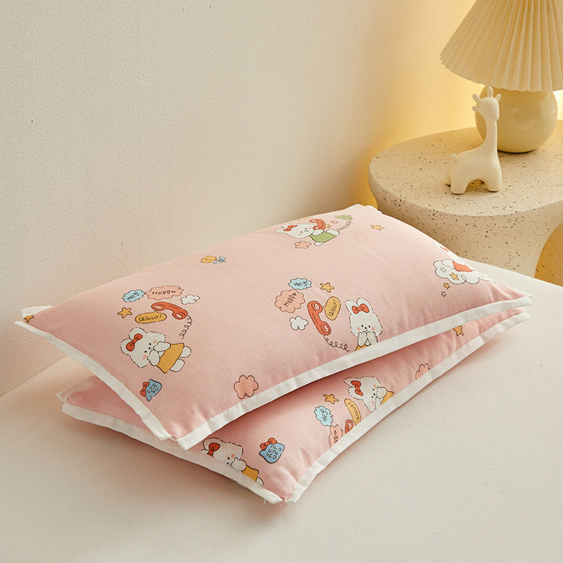 Children's support cushion with removable cover and dino print