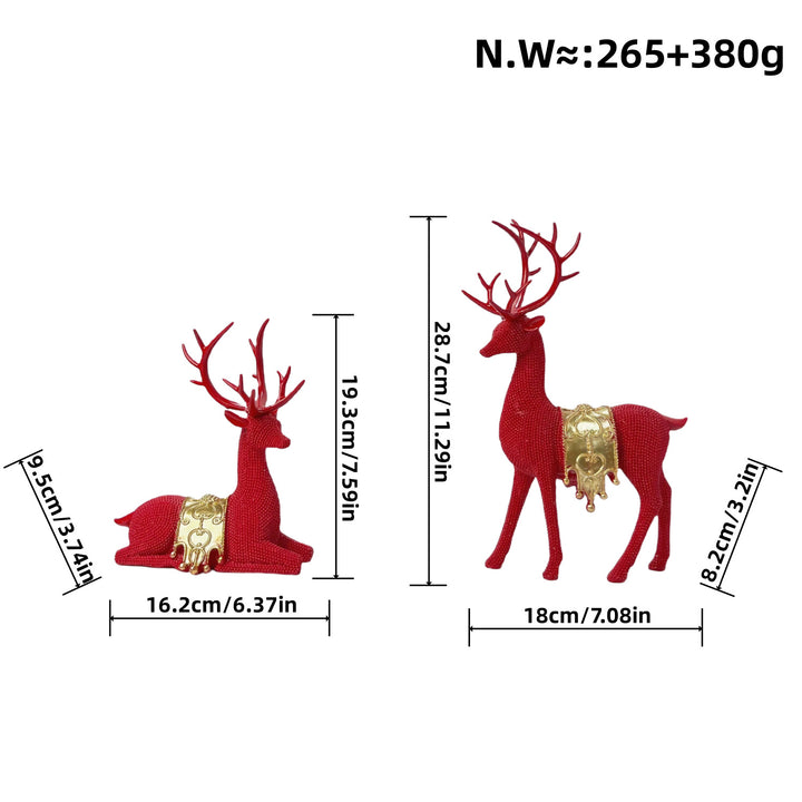 Elegant decorative figure of a majestic red deer Stornfield