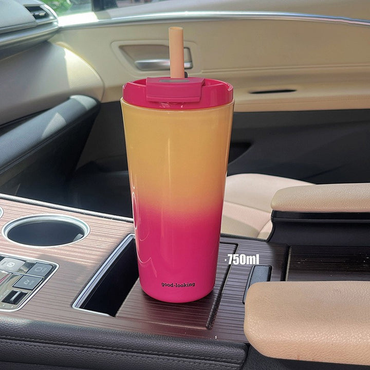 Ladies Insulated Drinking Cup with Lid and Straw Stornfield