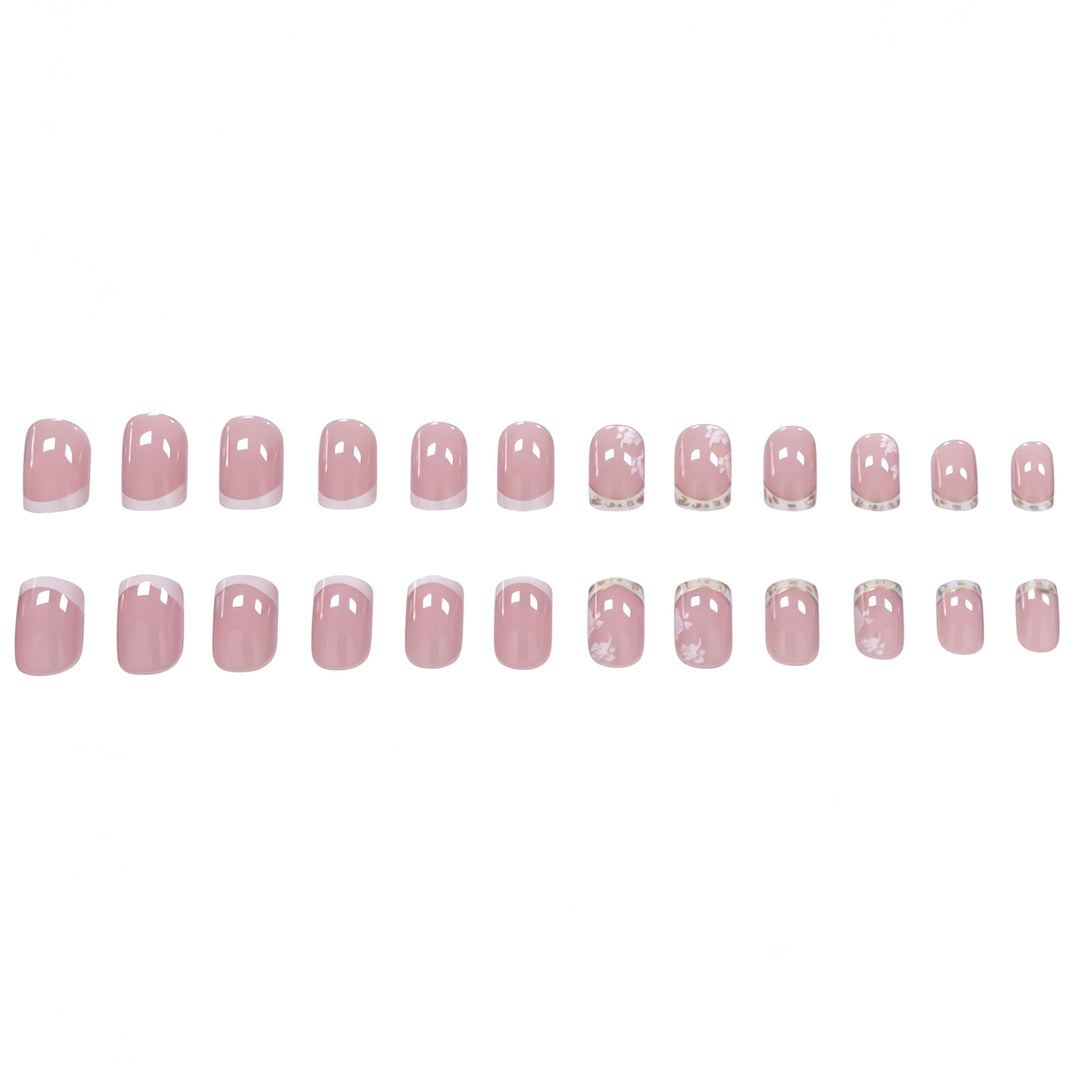 Elegant Floral Acrylic Nail Enhancements Stornfield 1789915777