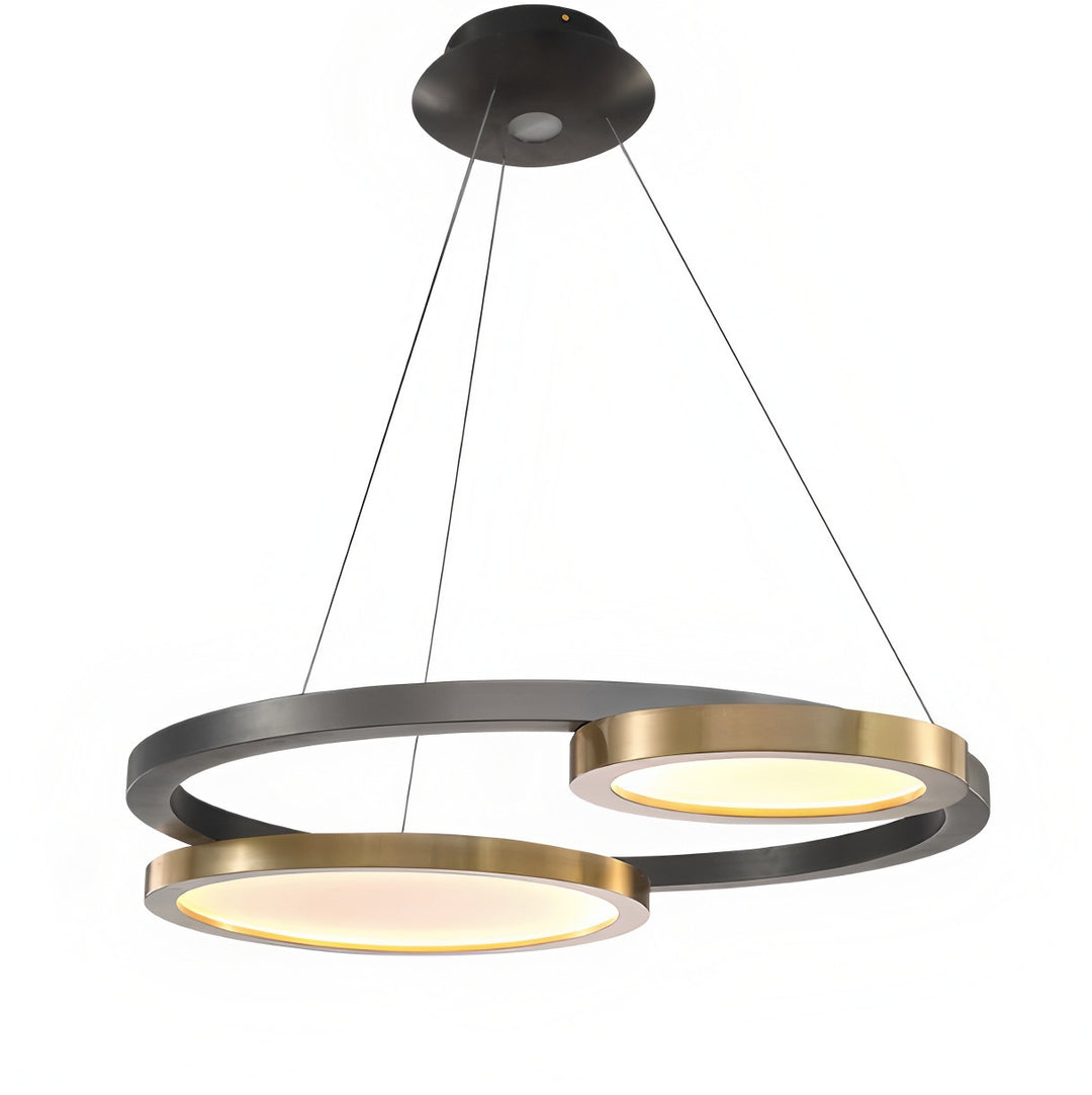 Modern Dual-Circle Pendant Light