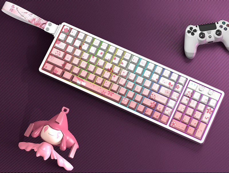 Customizable RGB Gaming Keyboard with Artistic Keycaps Stornfield