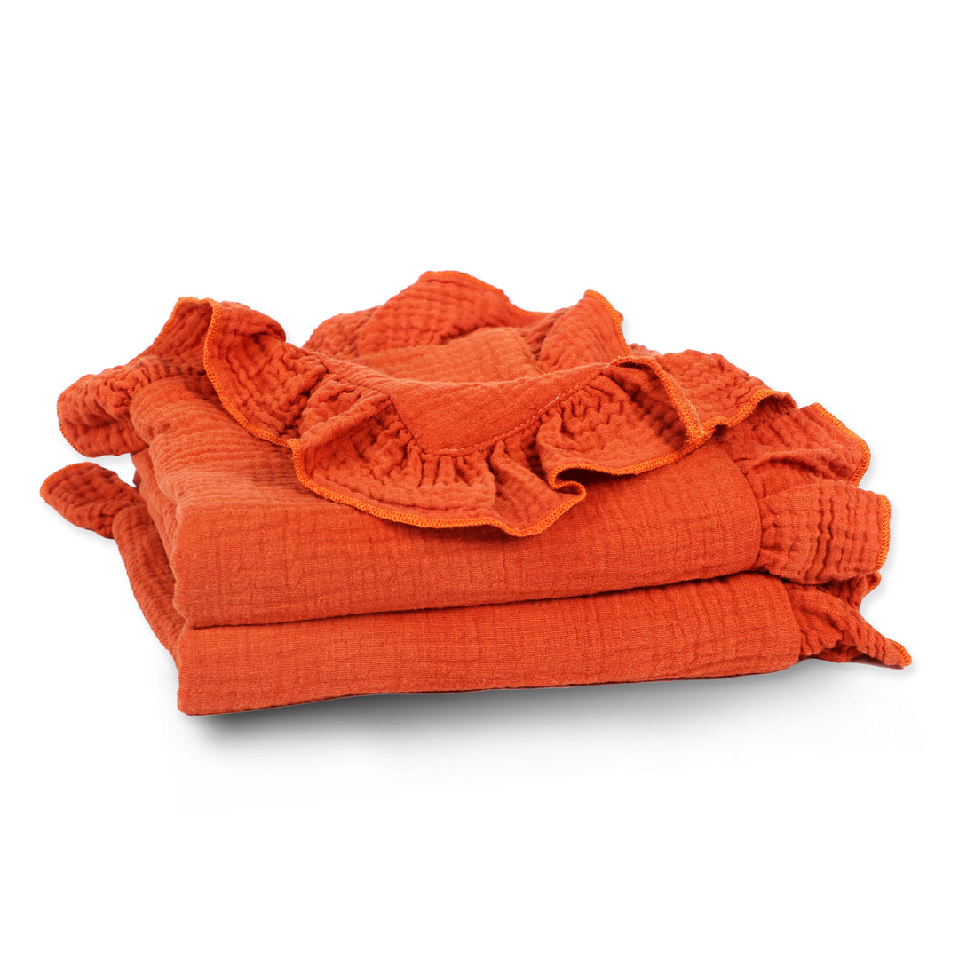 Soft Muslin Blanket with Ruffled Edges Stornfield