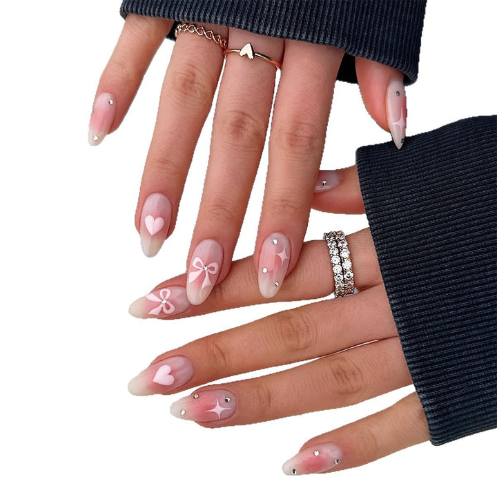 Artificial Nail Set with Romantic Design Stornfield