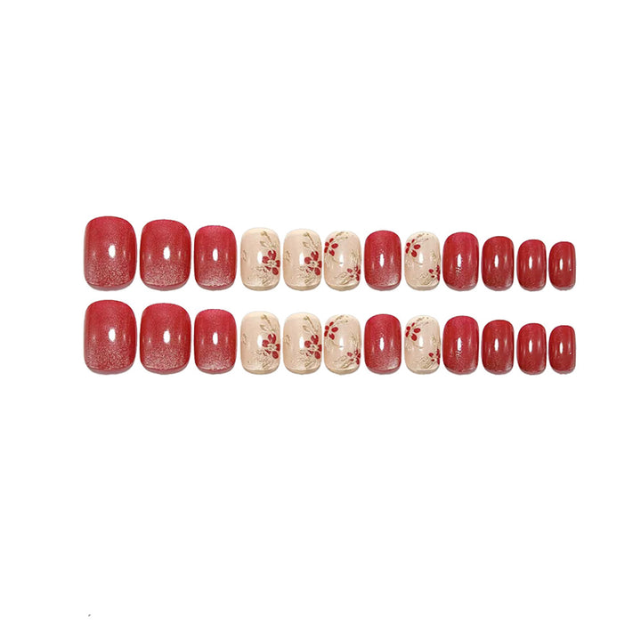 Artificial nails with luxurious floral embellishments Stornfield
