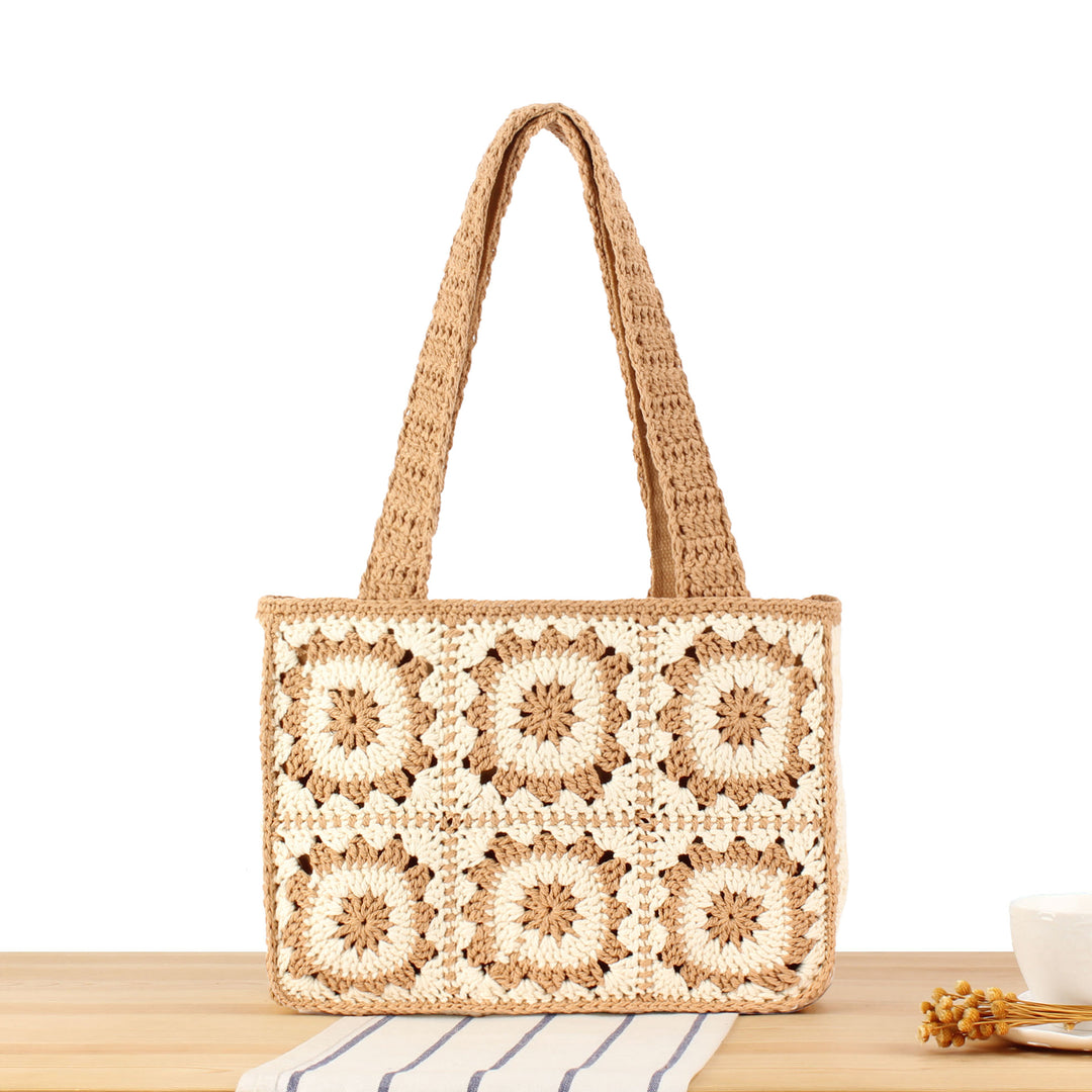 Fashionable crochet handbag with unique flower design Stornfield