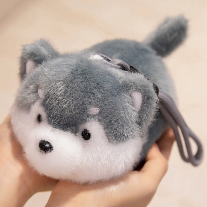 Plush Fox Bag Charm Keychain with Wrist Loop and Soft Faux-Fur Stornfield