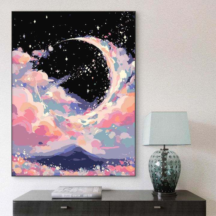 Dreamy Celestial Landscape Canvas Art Stornfield