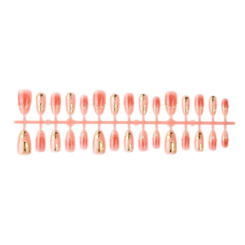 Artful Nail Tips with Rose Design Stornfield
