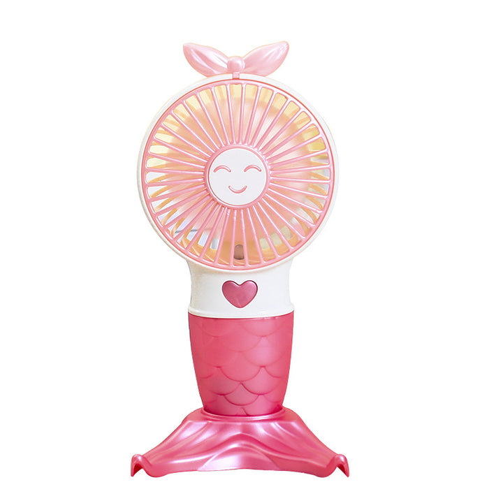 Women Portable Handheld Fan with Mermaid Design Stornfield