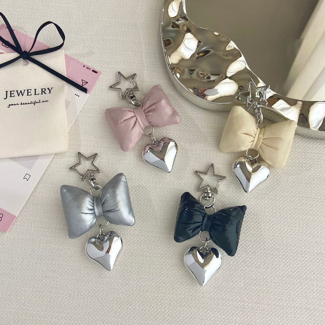 Bow-Shaped Charm Keychain Stornfield