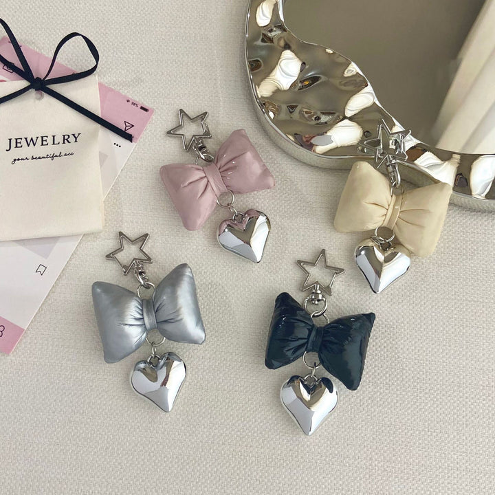 Bow-Shaped Charm Keychain Stornfield