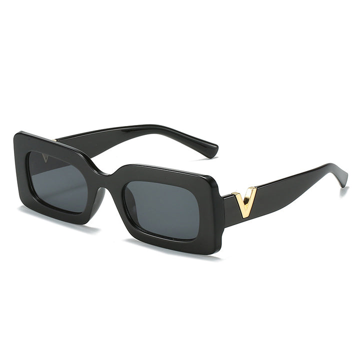 Women's fashionable square sunglasses with stylish metal embellishment Stornfield