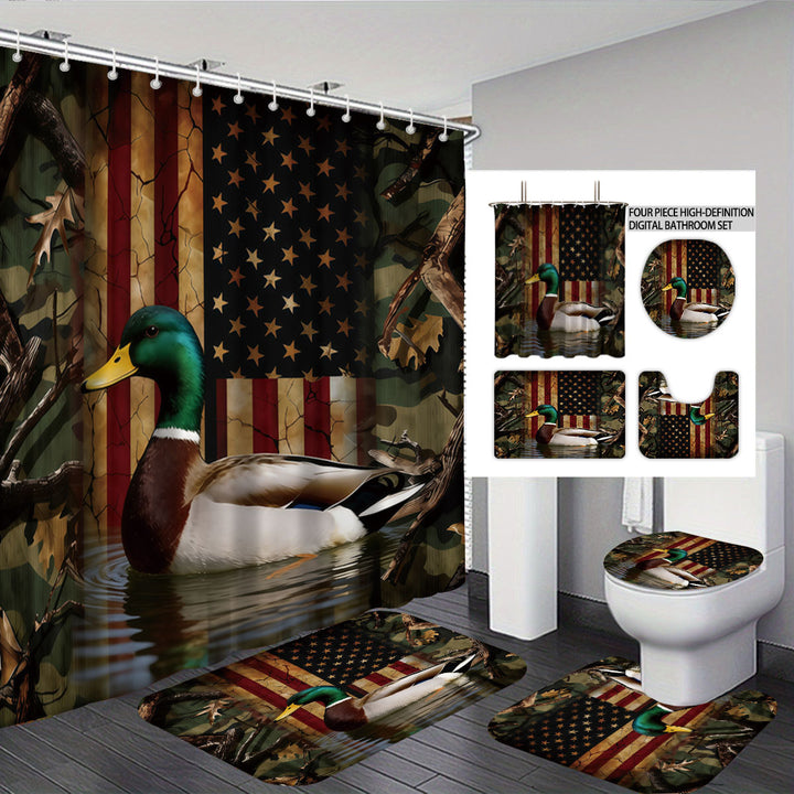 Digital Duck-Themed Bathroom Set Stornfield