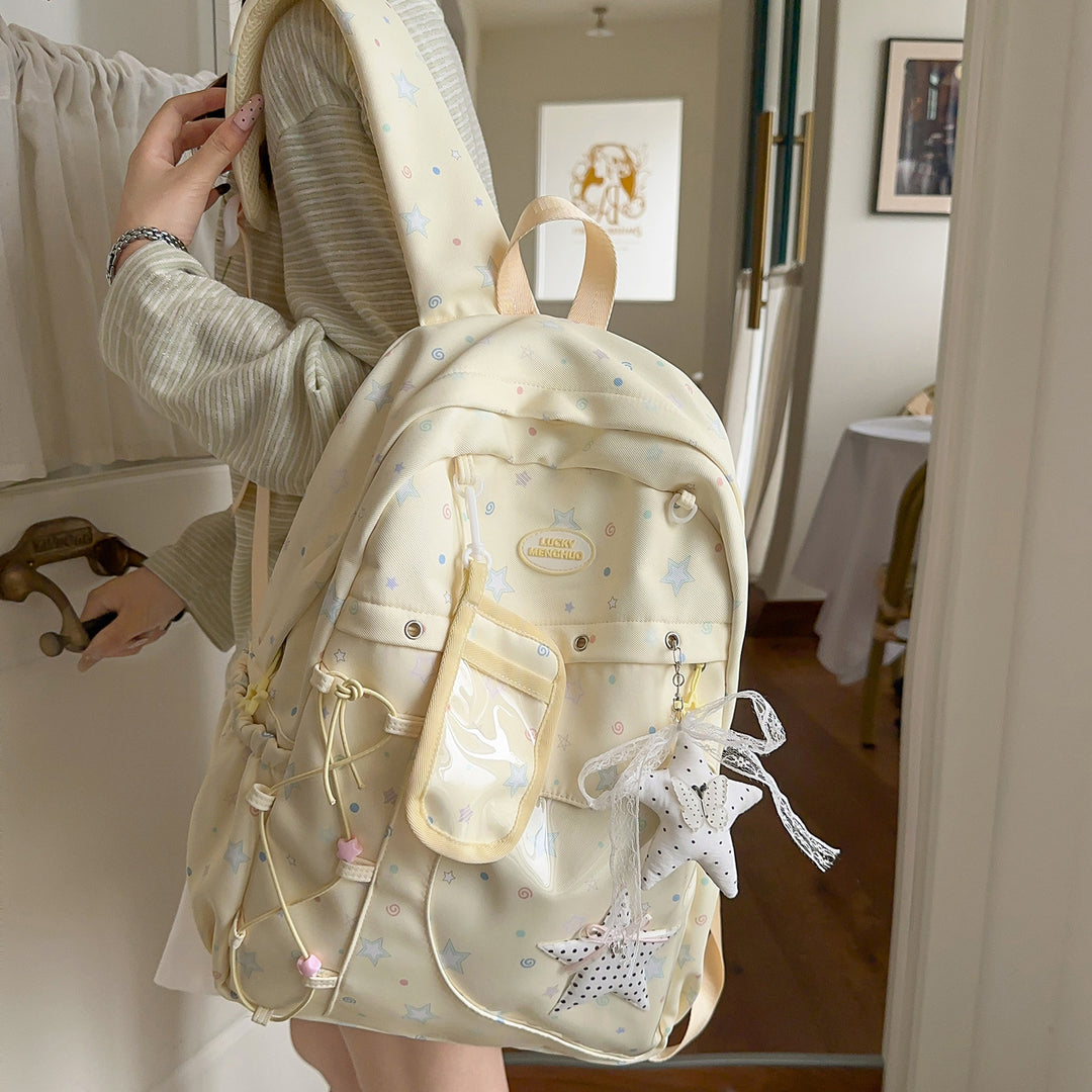 Heart-Appliqué Casual Backpack Stornfield