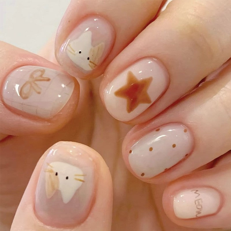 Artistic Nail Extensions with Decorative Elements Stornfield