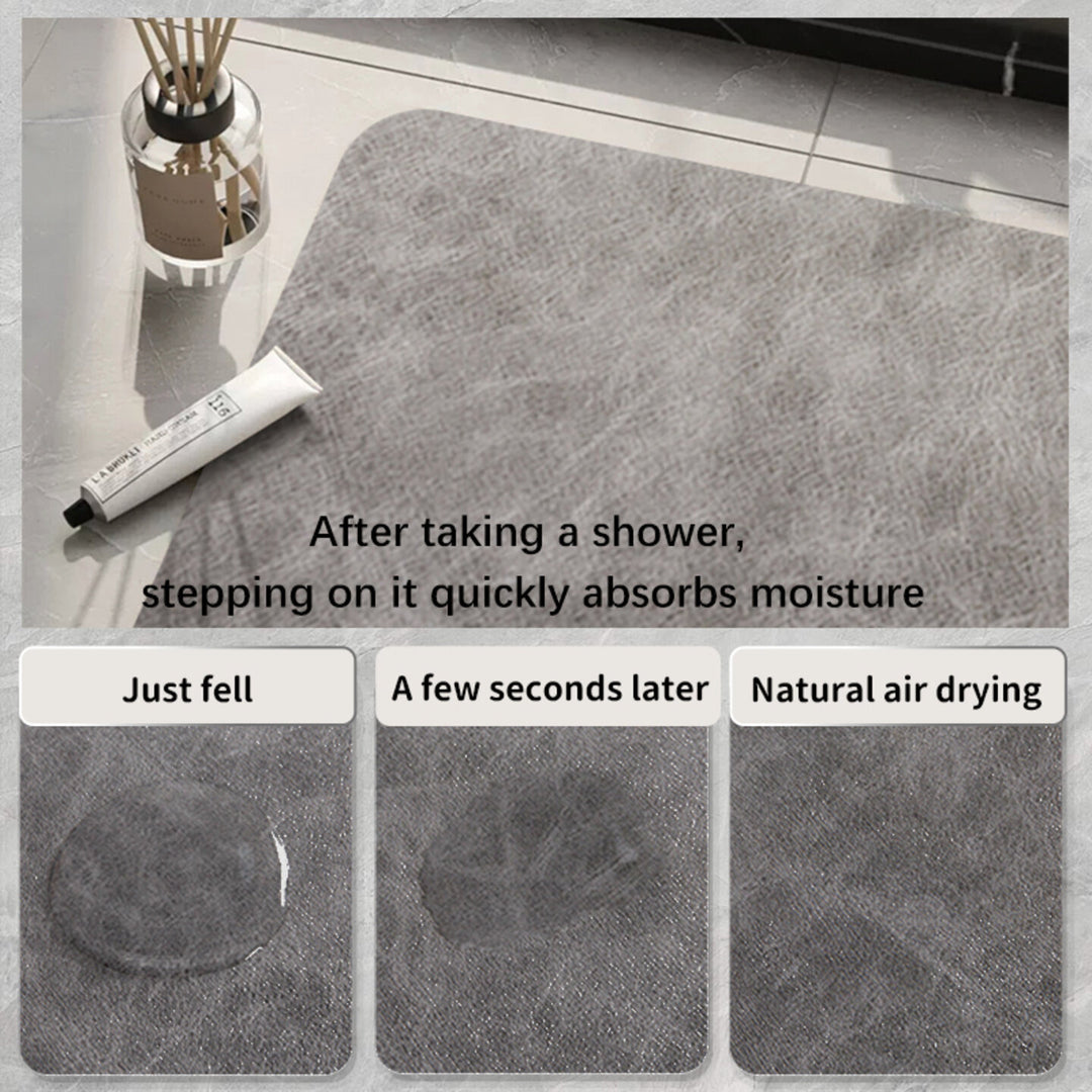 Soft Marble Pattern Bath Mat