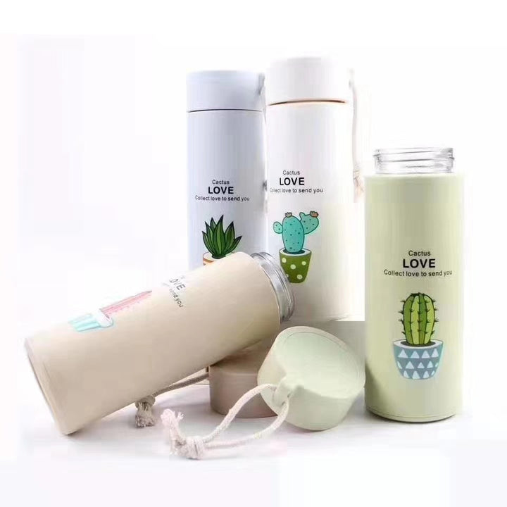 Ladies thermo-insulated drink bottle with creative cactus designs Stornfield