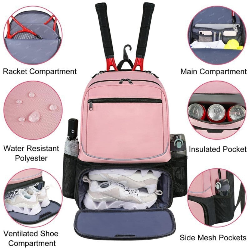 Sporty backpack with shoe compartment Stornfield