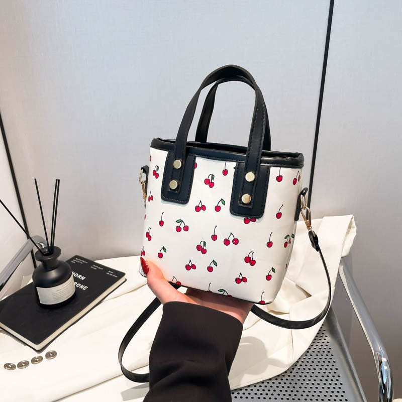 Cherry Print Mini Crossbody Bag