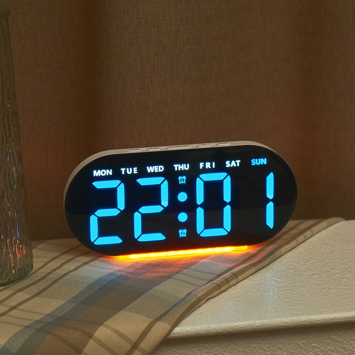 Digital Alarm Clock with Large LED Display and Temperature Display Stornfield