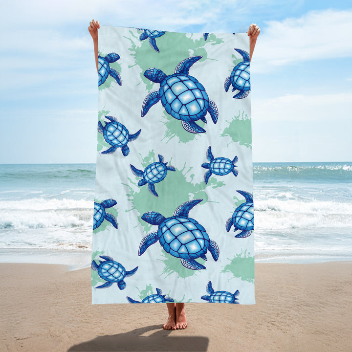 Beach towel with creative turtle design Stornfield