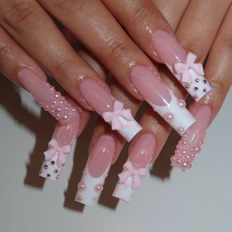 Decorative Floral Press-On Nail Design Set Stornfield