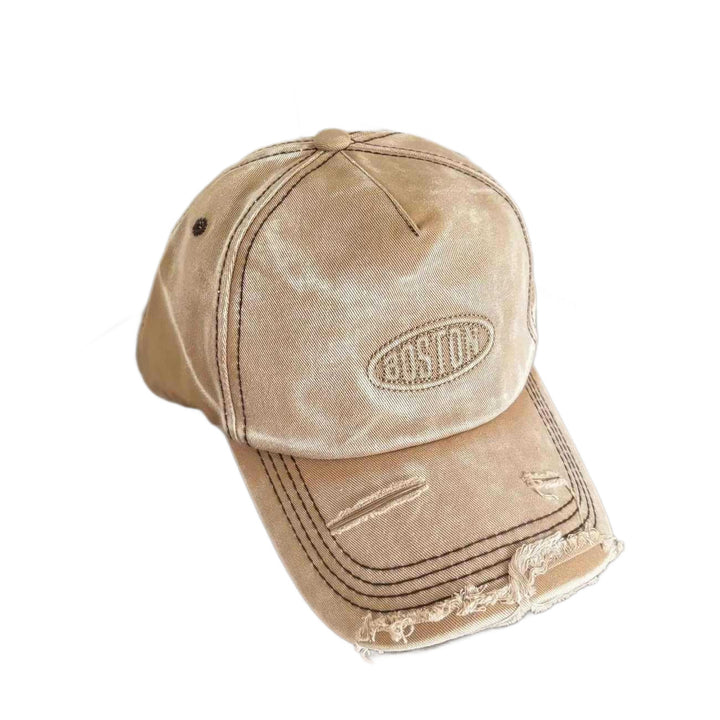 Men's Distressed Denim Effect Baseball Cap Stornfield