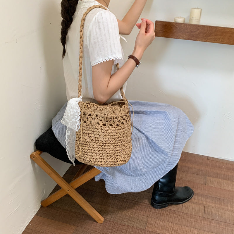 Handmade Braided Bucket Bag Stornfield