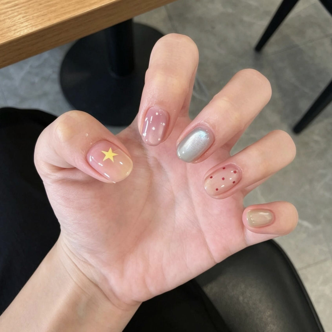 Premium Glittering Press-On Nail Extensions Stornfield